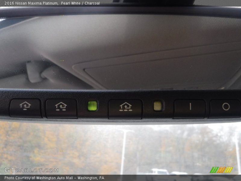 Pearl White / Charcoal 2016 Nissan Maxima Platinum