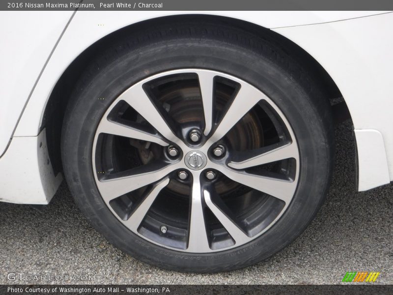 Pearl White / Charcoal 2016 Nissan Maxima Platinum