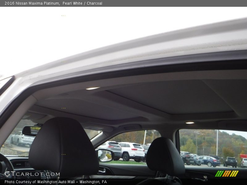 Pearl White / Charcoal 2016 Nissan Maxima Platinum