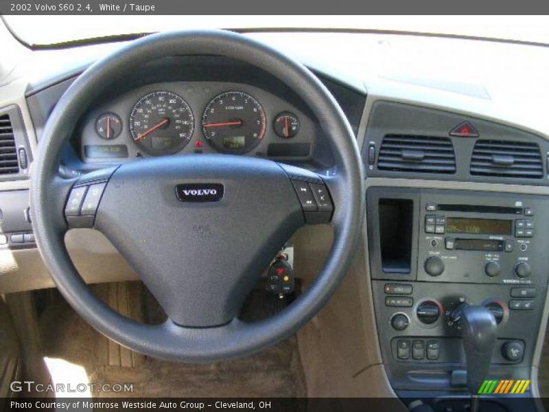White / Taupe 2002 Volvo S60 2.4