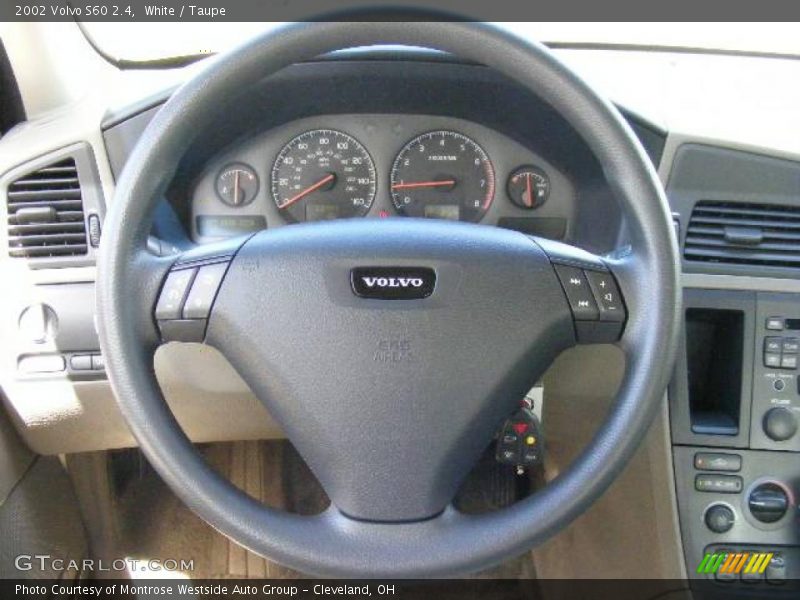 White / Taupe 2002 Volvo S60 2.4