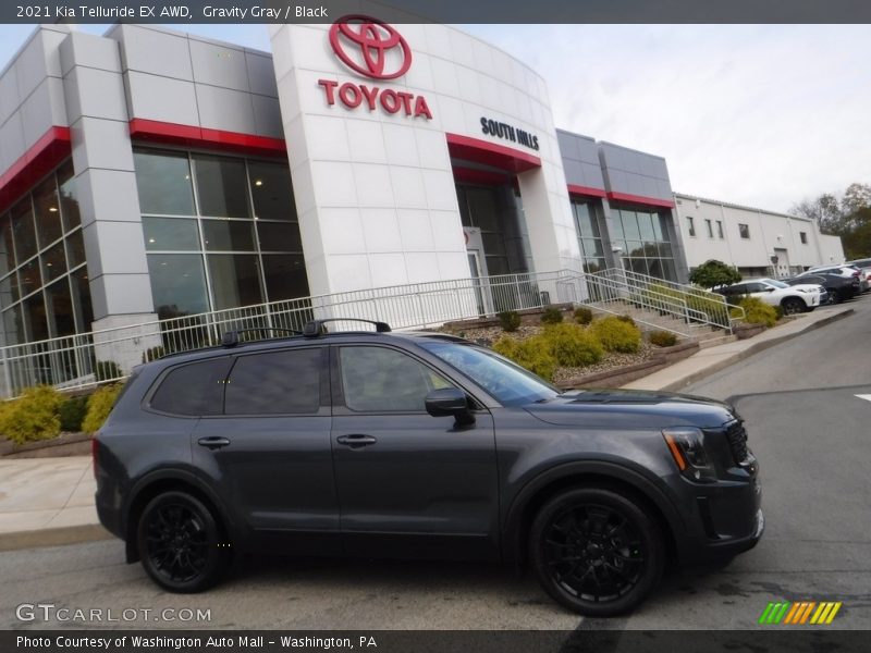 Gravity Gray / Black 2021 Kia Telluride EX AWD