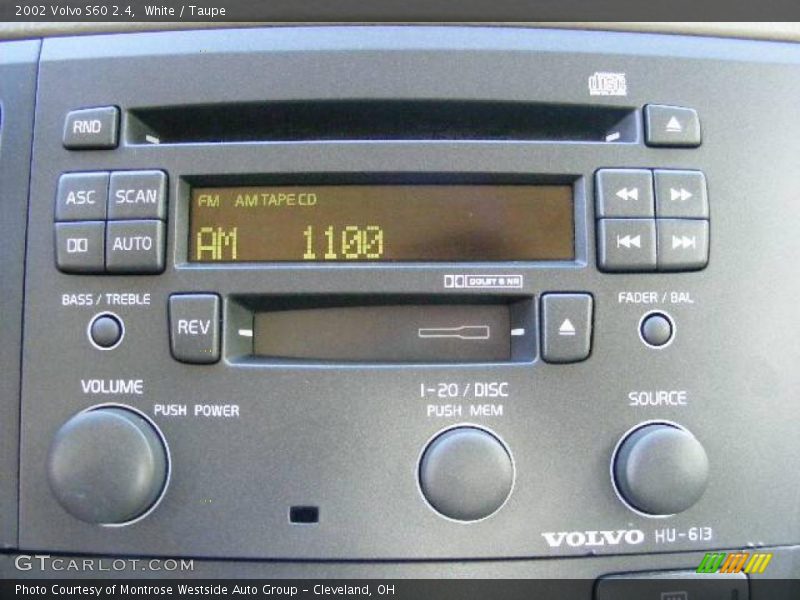 White / Taupe 2002 Volvo S60 2.4
