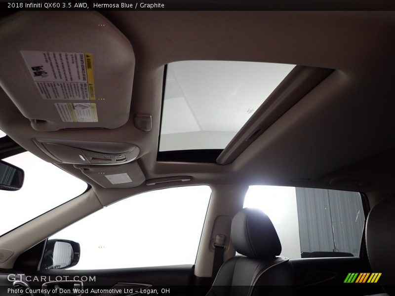 Hermosa Blue / Graphite 2018 Infiniti QX60 3.5 AWD