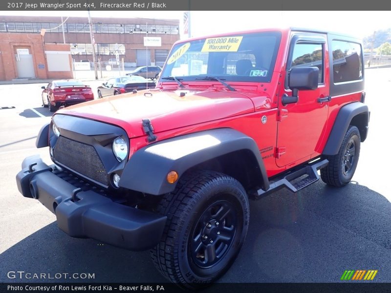 Firecracker Red / Black 2017 Jeep Wrangler Sport 4x4
