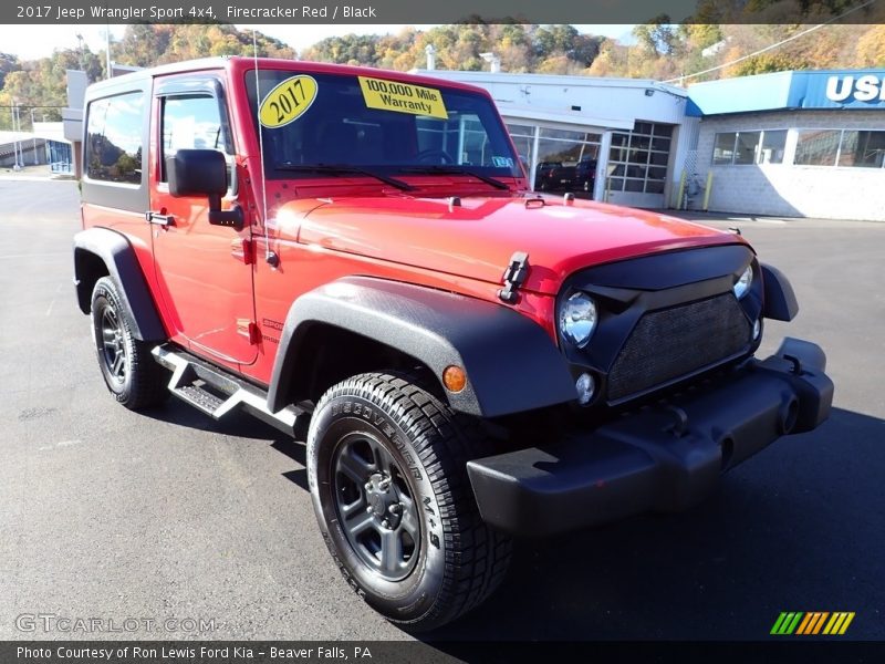 Firecracker Red / Black 2017 Jeep Wrangler Sport 4x4