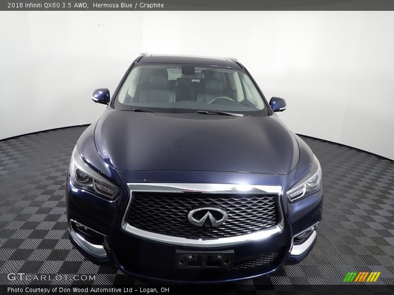 Hermosa Blue / Graphite 2018 Infiniti QX60 3.5 AWD