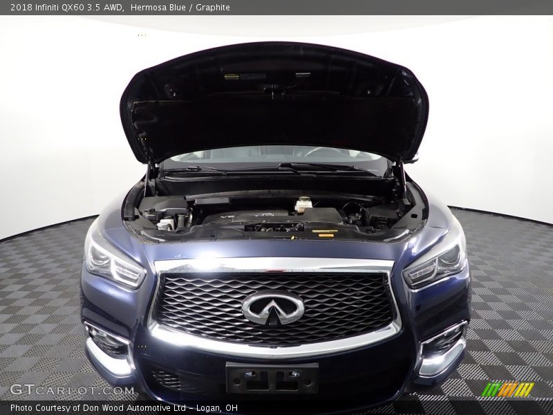 Hermosa Blue / Graphite 2018 Infiniti QX60 3.5 AWD