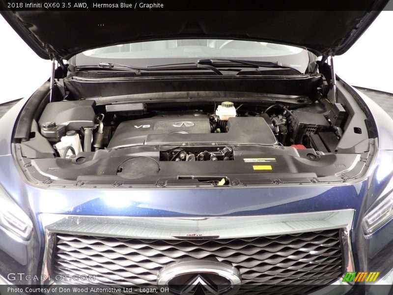 Hermosa Blue / Graphite 2018 Infiniti QX60 3.5 AWD