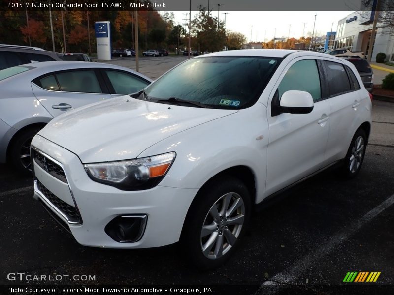 White / Black 2015 Mitsubishi Outlander Sport ES AWC