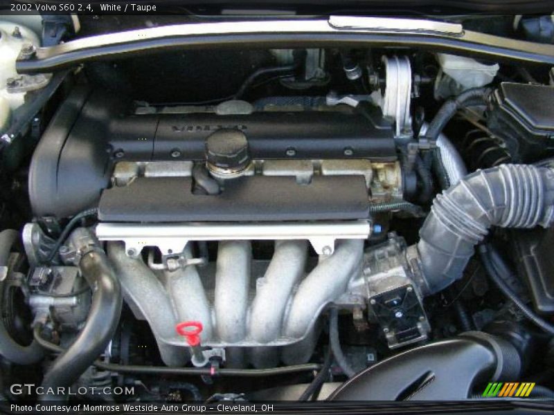 White / Taupe 2002 Volvo S60 2.4