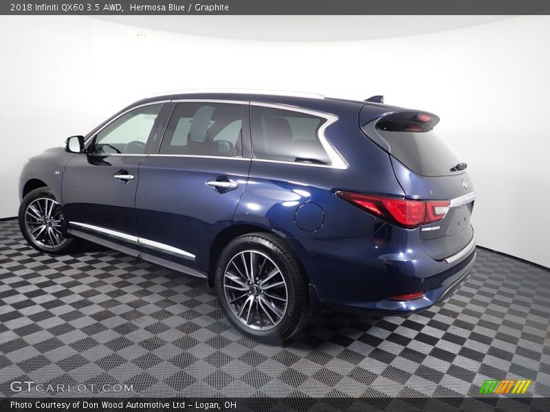 Hermosa Blue / Graphite 2018 Infiniti QX60 3.5 AWD