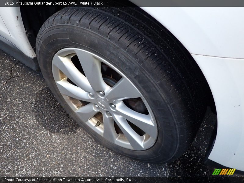 White / Black 2015 Mitsubishi Outlander Sport ES AWC