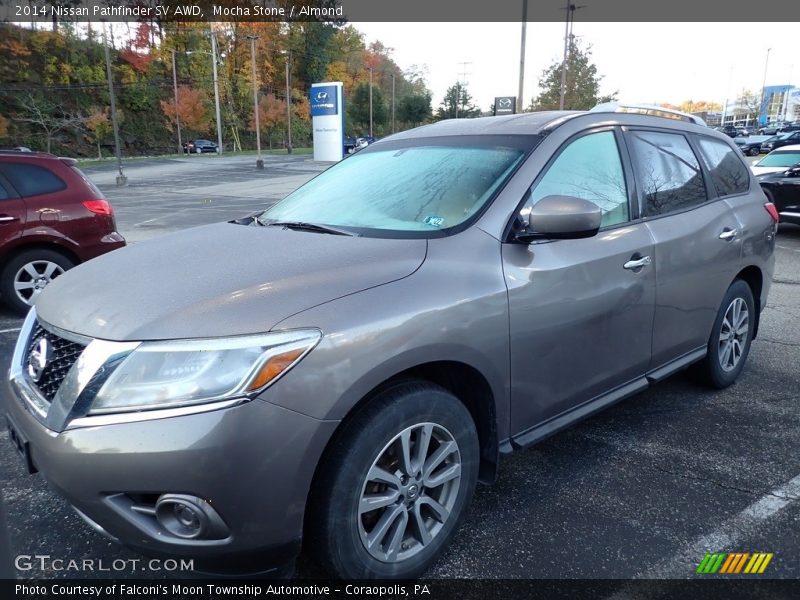 Mocha Stone / Almond 2014 Nissan Pathfinder SV AWD