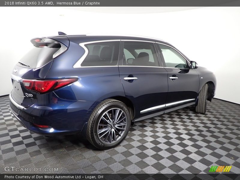 Hermosa Blue / Graphite 2018 Infiniti QX60 3.5 AWD