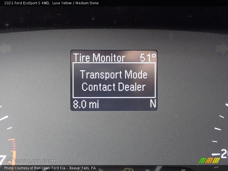 Luxe Yellow / Medium Stone 2021 Ford EcoSport S 4WD