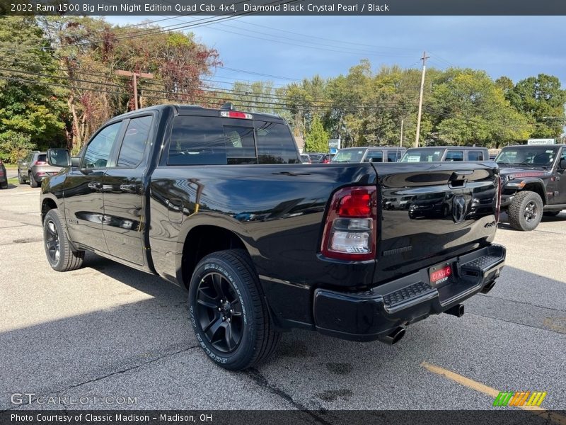 Diamond Black Crystal Pearl / Black 2022 Ram 1500 Big Horn Night Edition Quad Cab 4x4