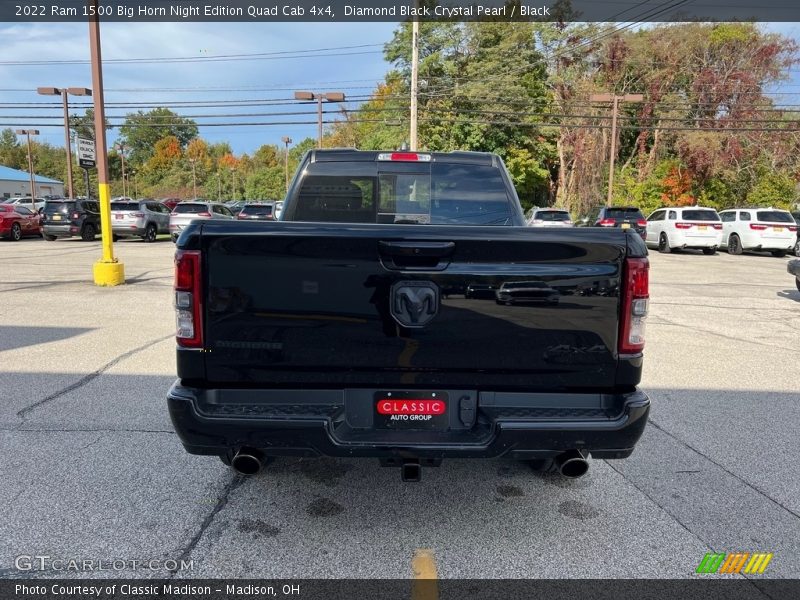 Diamond Black Crystal Pearl / Black 2022 Ram 1500 Big Horn Night Edition Quad Cab 4x4