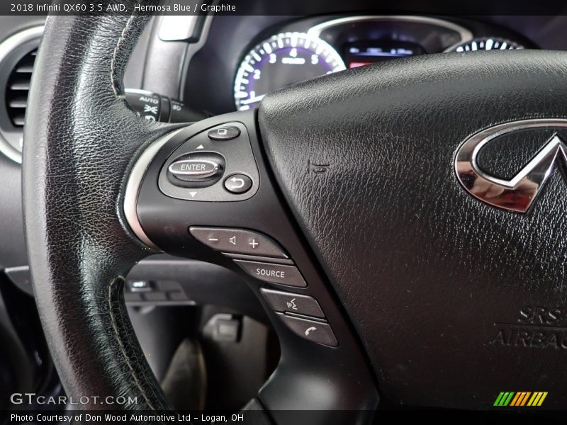 Hermosa Blue / Graphite 2018 Infiniti QX60 3.5 AWD