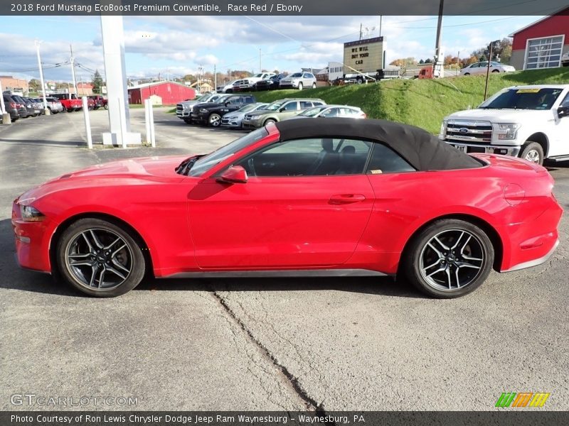 Race Red / Ebony 2018 Ford Mustang EcoBoost Premium Convertible
