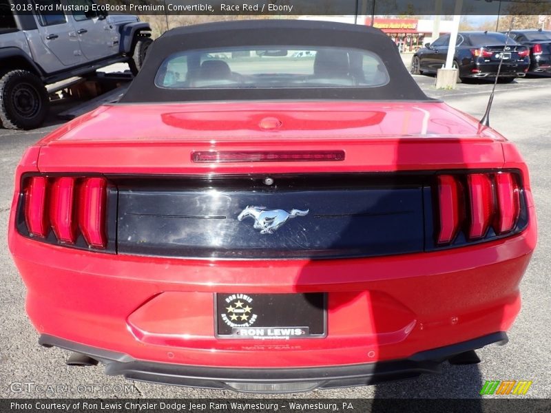 Race Red / Ebony 2018 Ford Mustang EcoBoost Premium Convertible