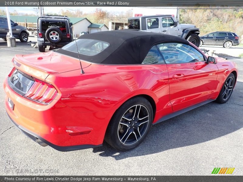 Race Red / Ebony 2018 Ford Mustang EcoBoost Premium Convertible