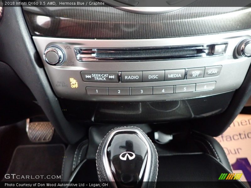 Hermosa Blue / Graphite 2018 Infiniti QX60 3.5 AWD