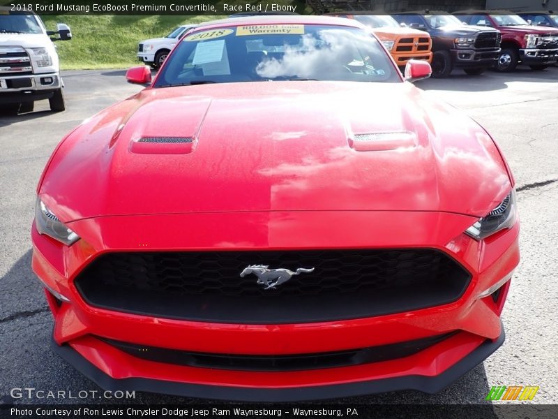 Race Red / Ebony 2018 Ford Mustang EcoBoost Premium Convertible
