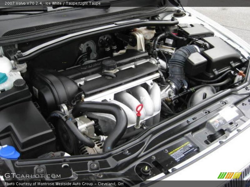 Ice White / Taupe/Light Taupe 2007 Volvo V70 2.4