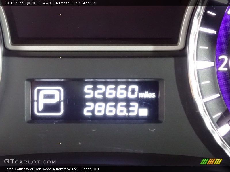 Hermosa Blue / Graphite 2018 Infiniti QX60 3.5 AWD