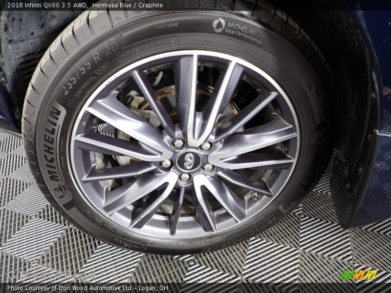 Hermosa Blue / Graphite 2018 Infiniti QX60 3.5 AWD