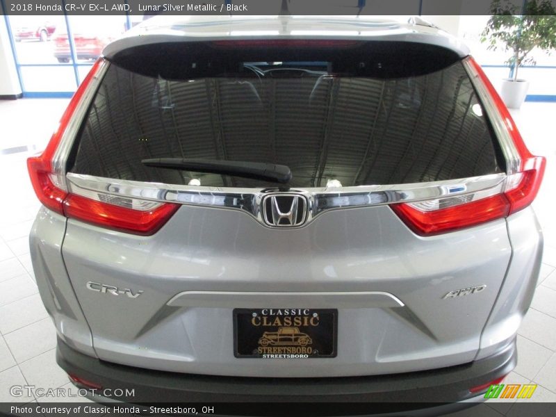 Lunar Silver Metallic / Black 2018 Honda CR-V EX-L AWD