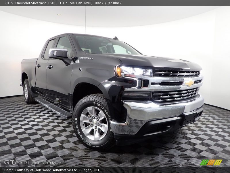 Black / Jet Black 2019 Chevrolet Silverado 1500 LT Double Cab 4WD
