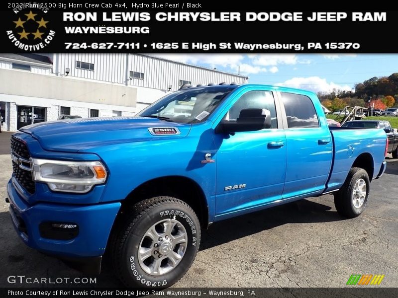 Hydro Blue Pearl / Black 2022 Ram 2500 Big Horn Crew Cab 4x4