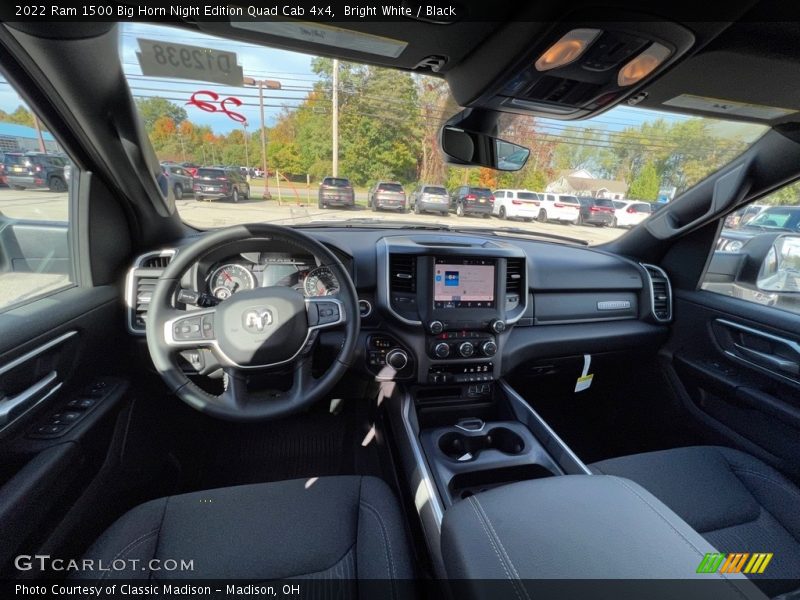Bright White / Black 2022 Ram 1500 Big Horn Night Edition Quad Cab 4x4