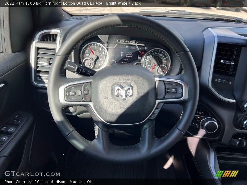 Bright White / Black 2022 Ram 1500 Big Horn Night Edition Quad Cab 4x4