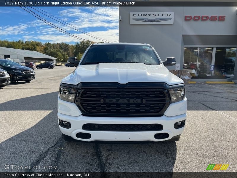 Bright White / Black 2022 Ram 1500 Big Horn Night Edition Quad Cab 4x4