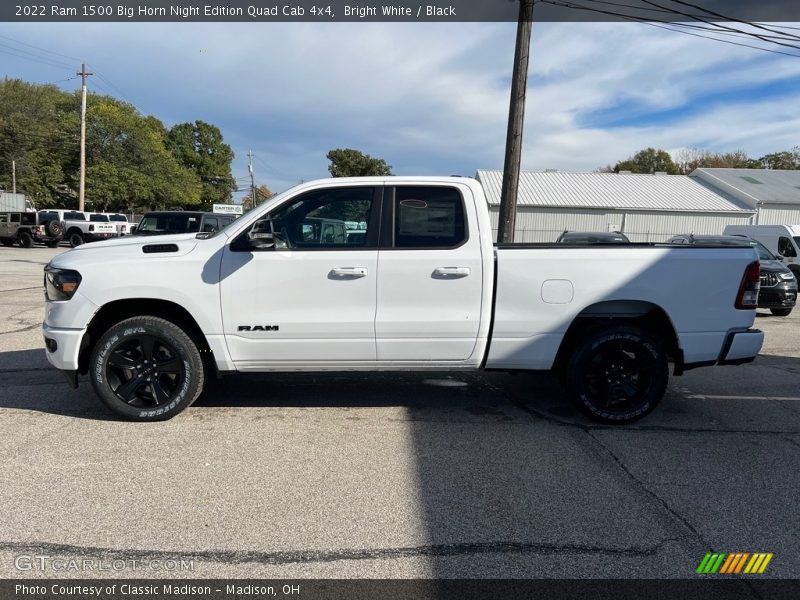Bright White / Black 2022 Ram 1500 Big Horn Night Edition Quad Cab 4x4