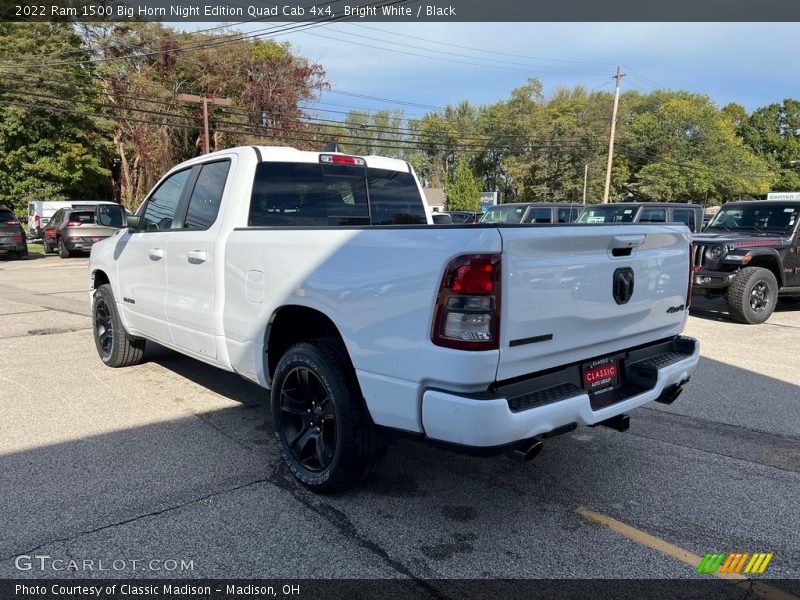 Bright White / Black 2022 Ram 1500 Big Horn Night Edition Quad Cab 4x4