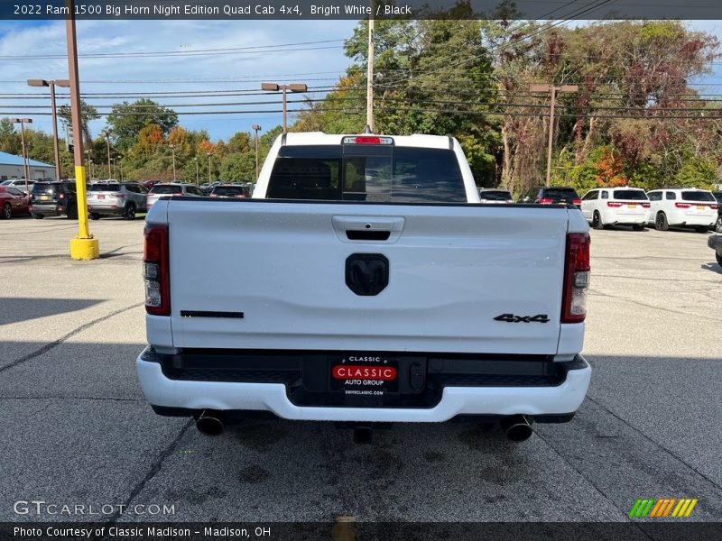 Bright White / Black 2022 Ram 1500 Big Horn Night Edition Quad Cab 4x4