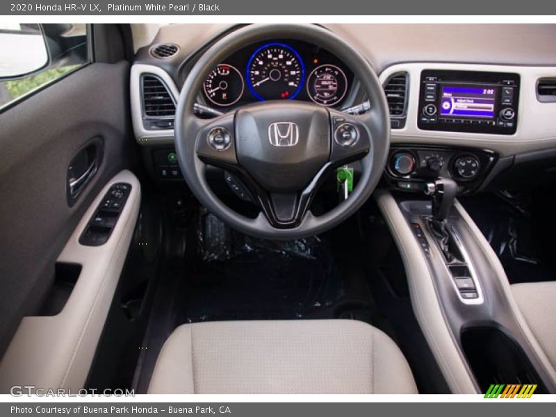 Platinum White Pearl / Black 2020 Honda HR-V LX