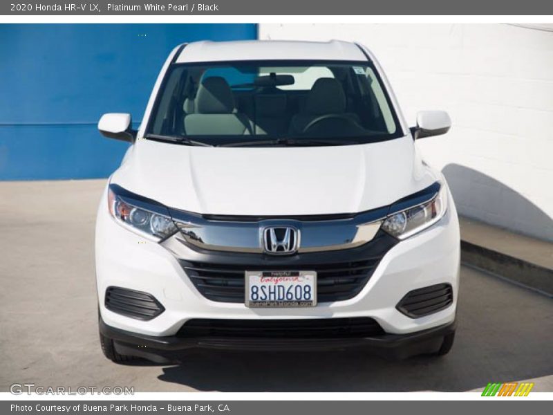 Platinum White Pearl / Black 2020 Honda HR-V LX