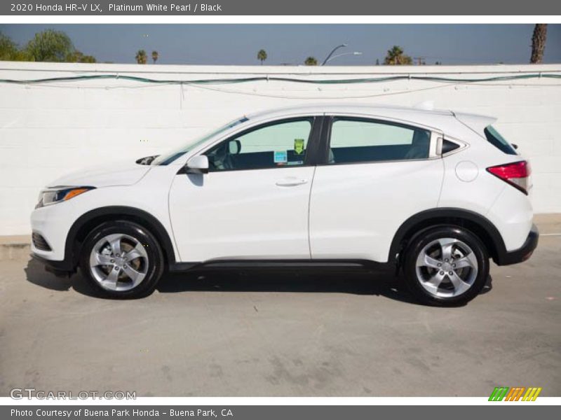 Platinum White Pearl / Black 2020 Honda HR-V LX