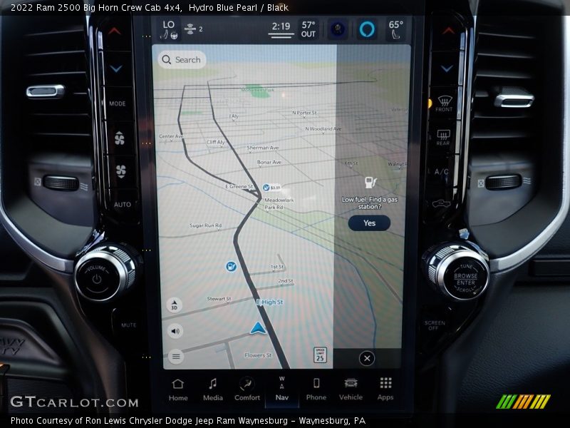 Navigation of 2022 2500 Big Horn Crew Cab 4x4