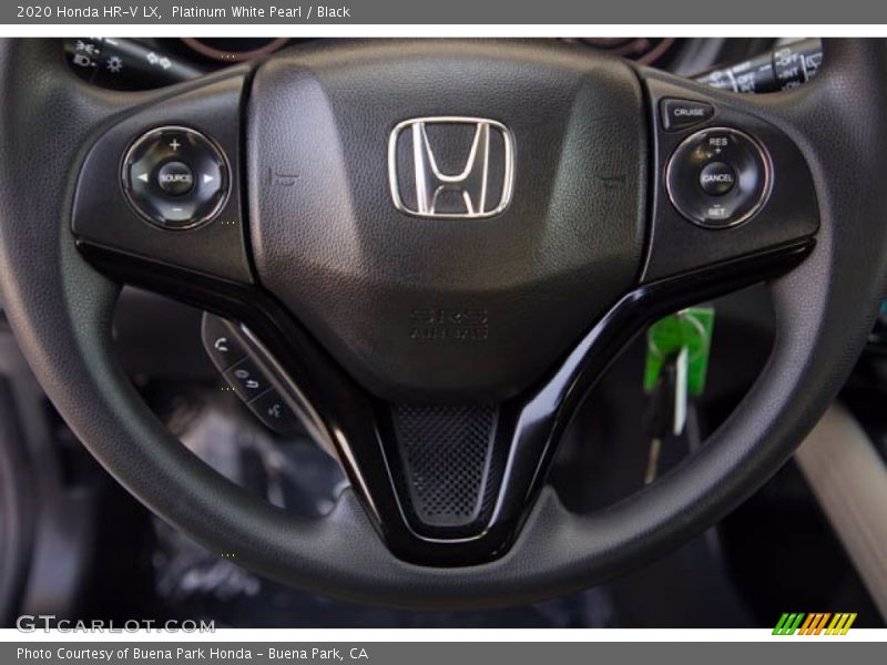 Platinum White Pearl / Black 2020 Honda HR-V LX