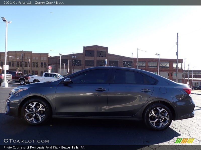 Gravity Gray / Black 2021 Kia Forte LXS