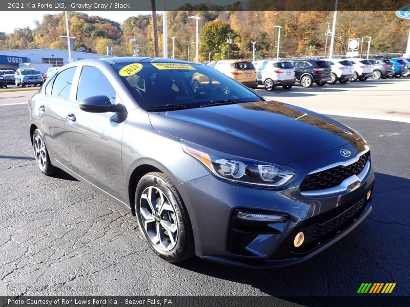 Gravity Gray / Black 2021 Kia Forte LXS
