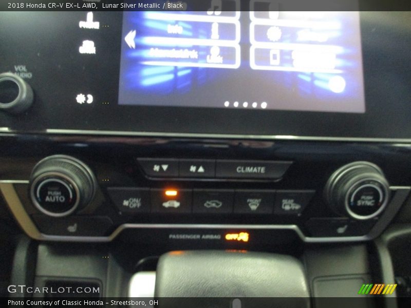 Lunar Silver Metallic / Black 2018 Honda CR-V EX-L AWD
