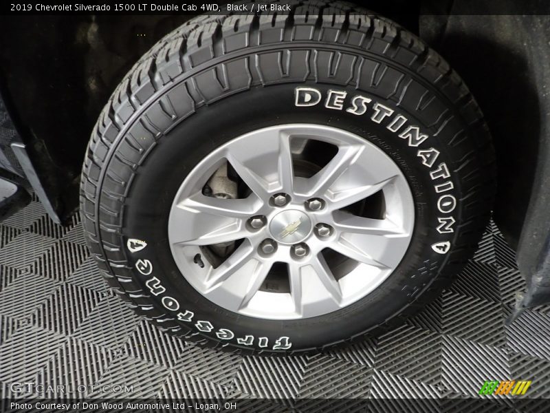 Black / Jet Black 2019 Chevrolet Silverado 1500 LT Double Cab 4WD