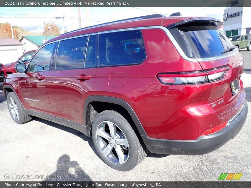 Velvet Red Pearl / Black 2021 Jeep Grand Cherokee L Limited 4x4